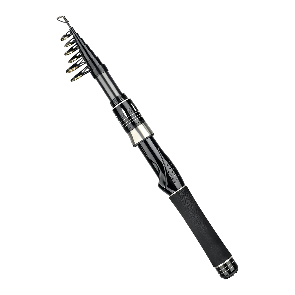 Carbon Fishing Rod - Ultralichte telescopische carbon hengel met keramische