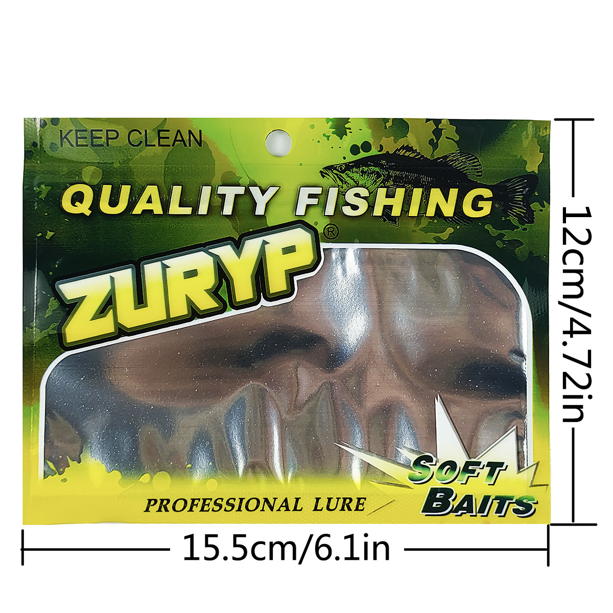Soft Plastic Lure - 100 Stuks Aas Boetiekverpakking Bulk Transparant