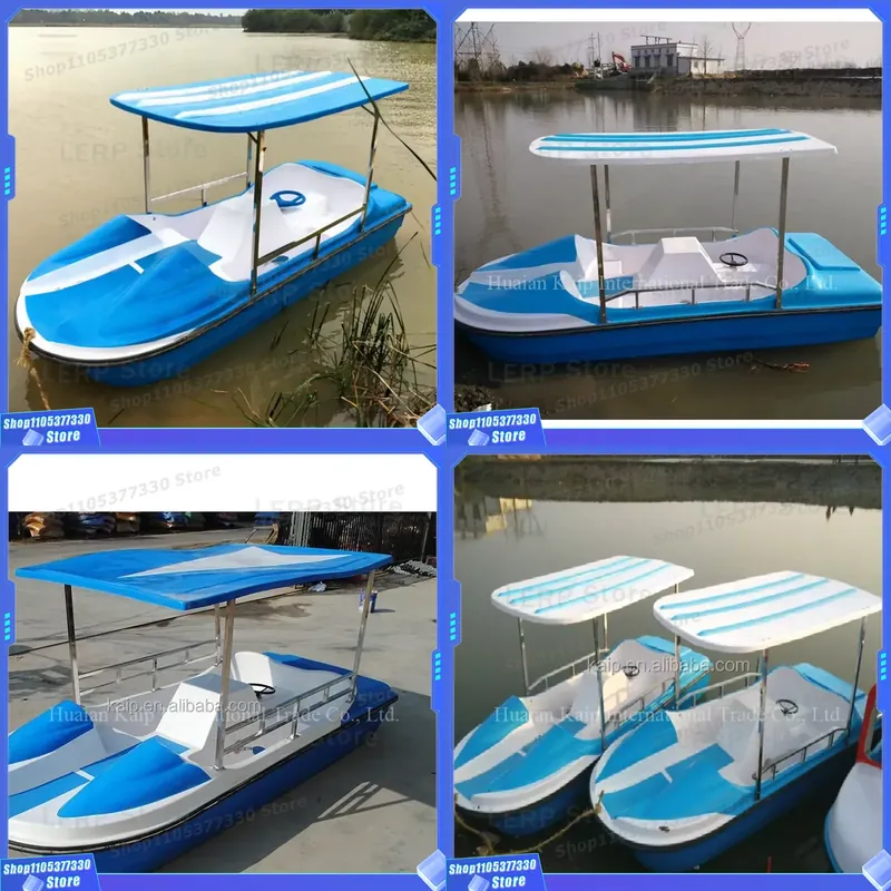 Fishing Equipment Logo - Hete Aanbieding Blauwe Fiberglass Trappenboot Aangepaste
