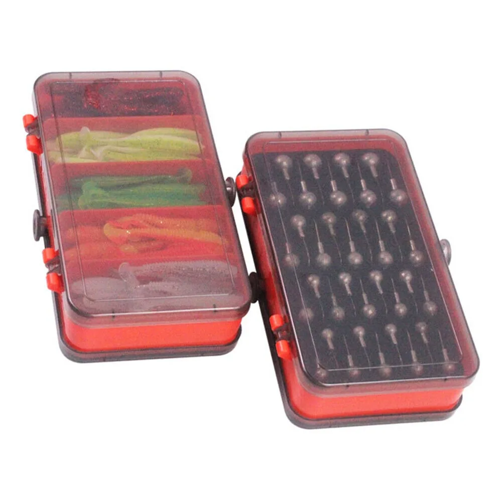 Soft Plastic Lure - Draagbare Dubbelzijdig Split Aas Doos Crank