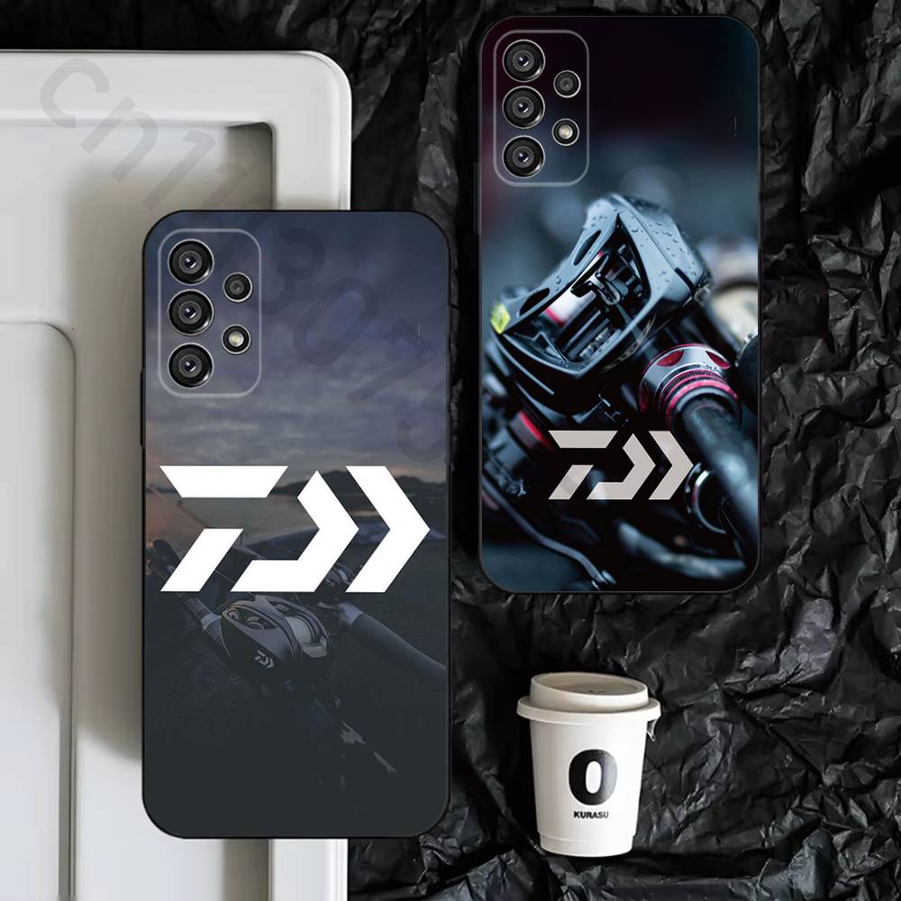 Fishing Equipment Logo - D-Daiwa Visuitrusting Telefoonhoesje voor Samsung S9,S10,S20,S10,S21,S25,S24,S23,Ultra,FE,Plus,Lite,