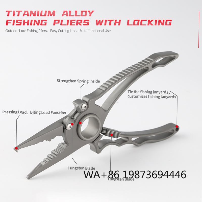 Hoogwaardige titanium visplier - Fishing Equipment Logo recensie en prijs