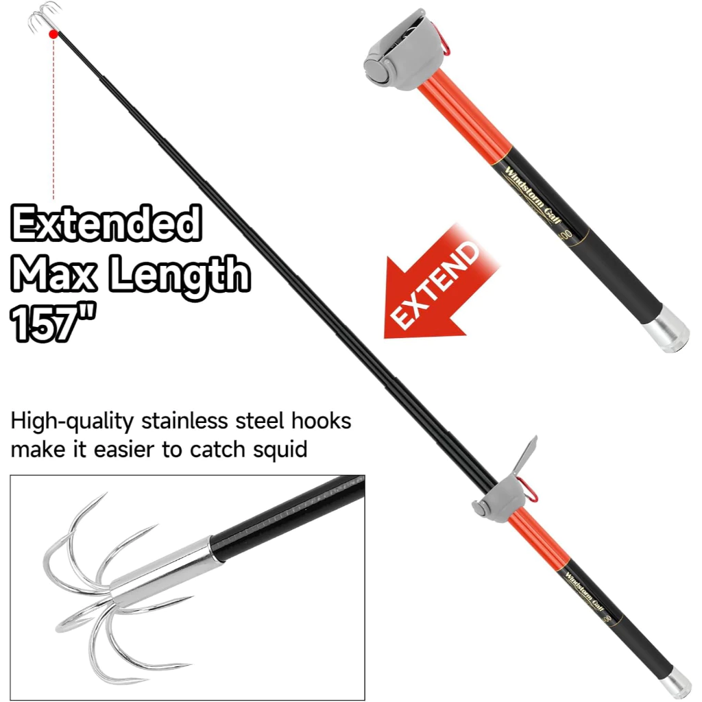 SANLIKE Vissen-Inktvis Gaff 3M - Carbon Fishing Rod recensie en prijs