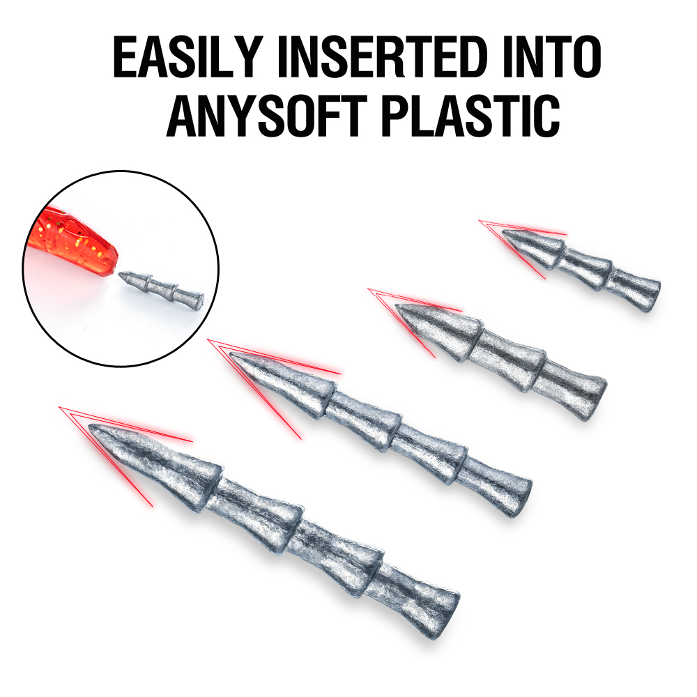 30 stuks Tungsten Nagelgewicht - Soft Plastic Lure recensie en prijs