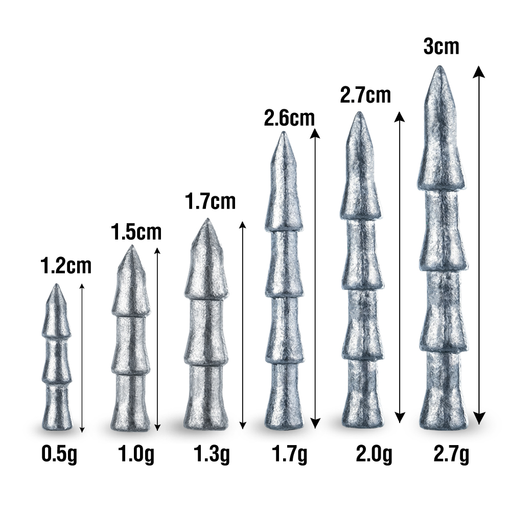 30 stuks Tungsten Nagelgewicht - Soft Plastic Lure recensie en prijs