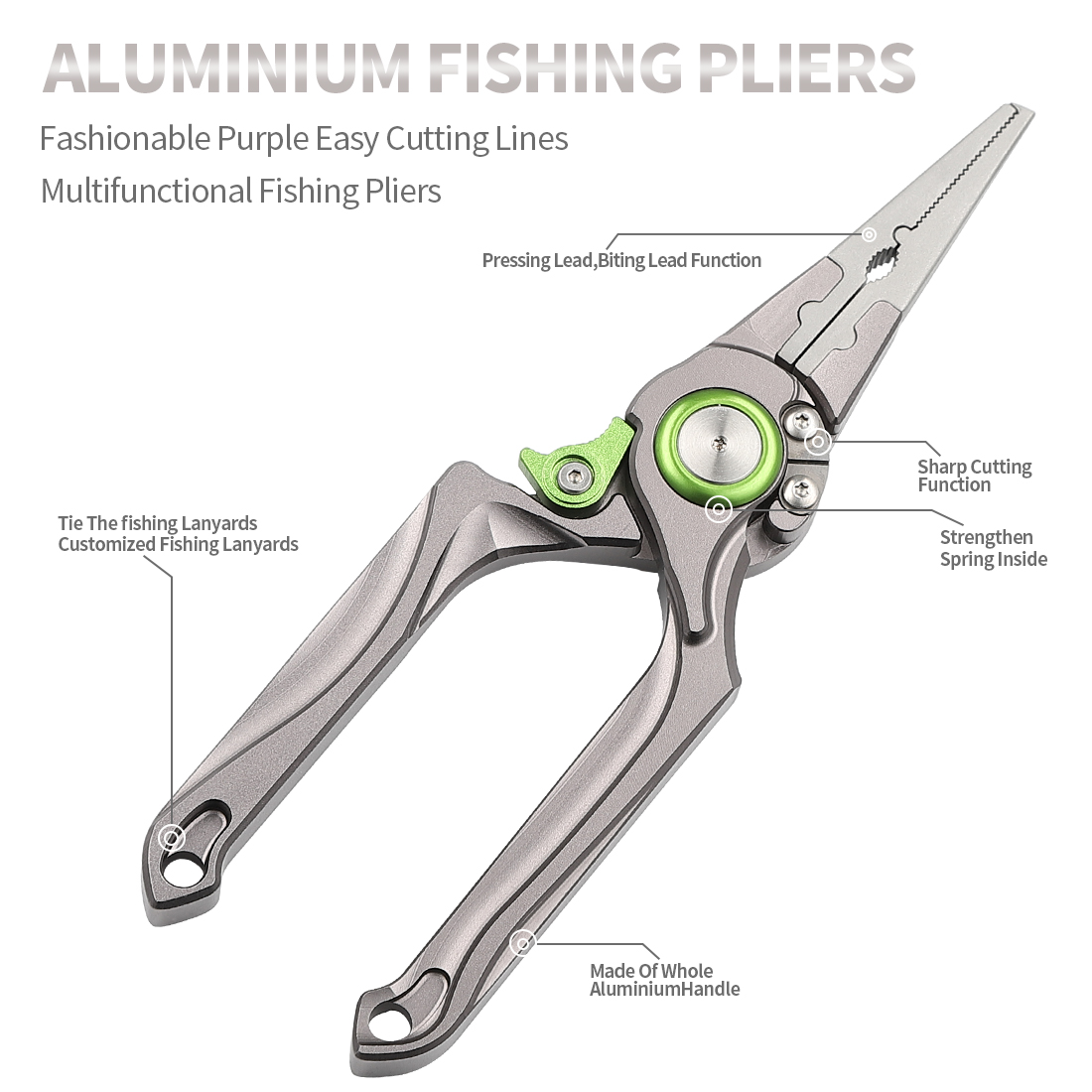 Volledig aluminium haakverwijd - Fishing Pliers recensie en prijs