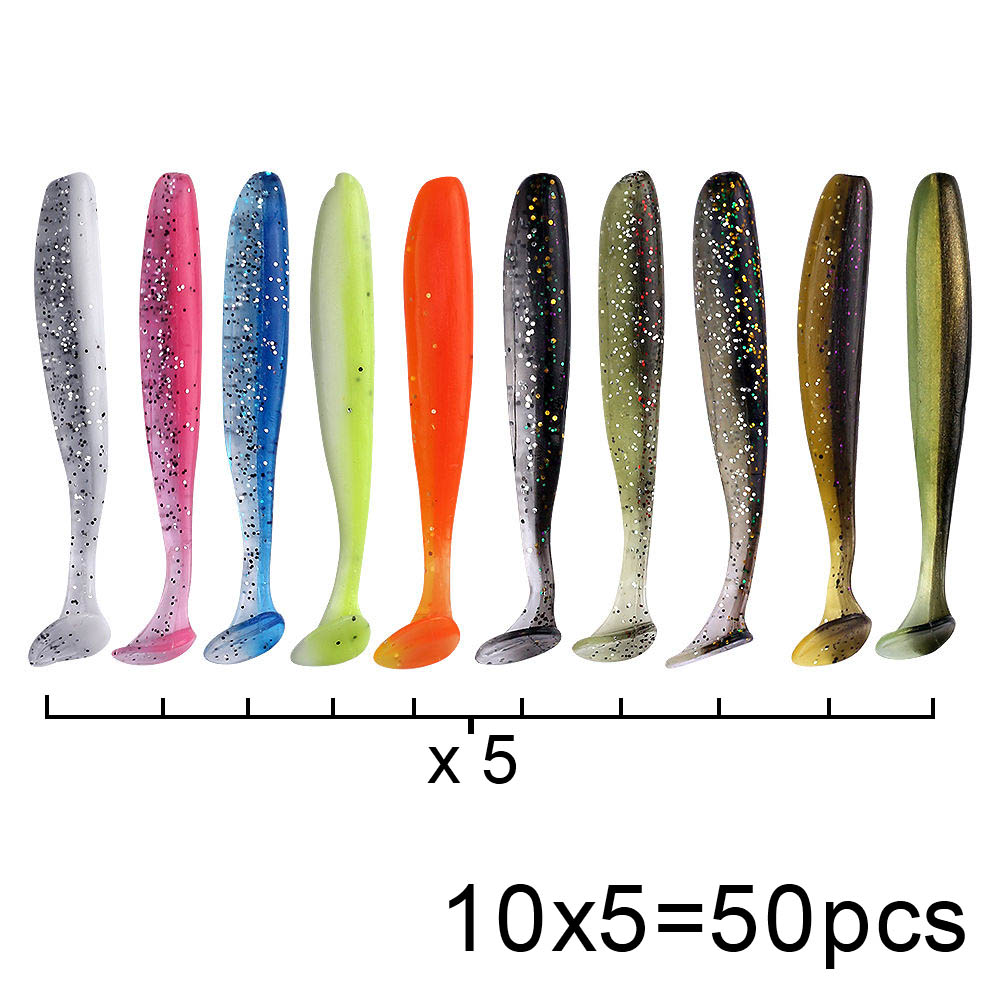 QXO 50 stks/partij Swimbait Za - Soft Plastic Lure recensie en prijs